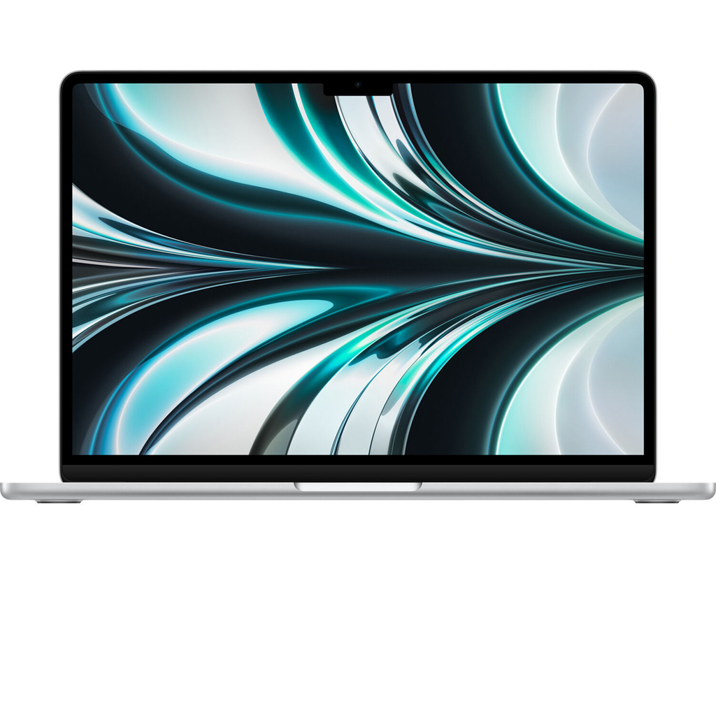 Laptop Macbook M2 2022 13,6 inch 8C MLXY3SA/A Bạc mặt chính diện