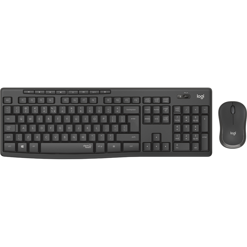 Bộ bàn phím chuột không dây Logitech MK295 Đen (920-009814)