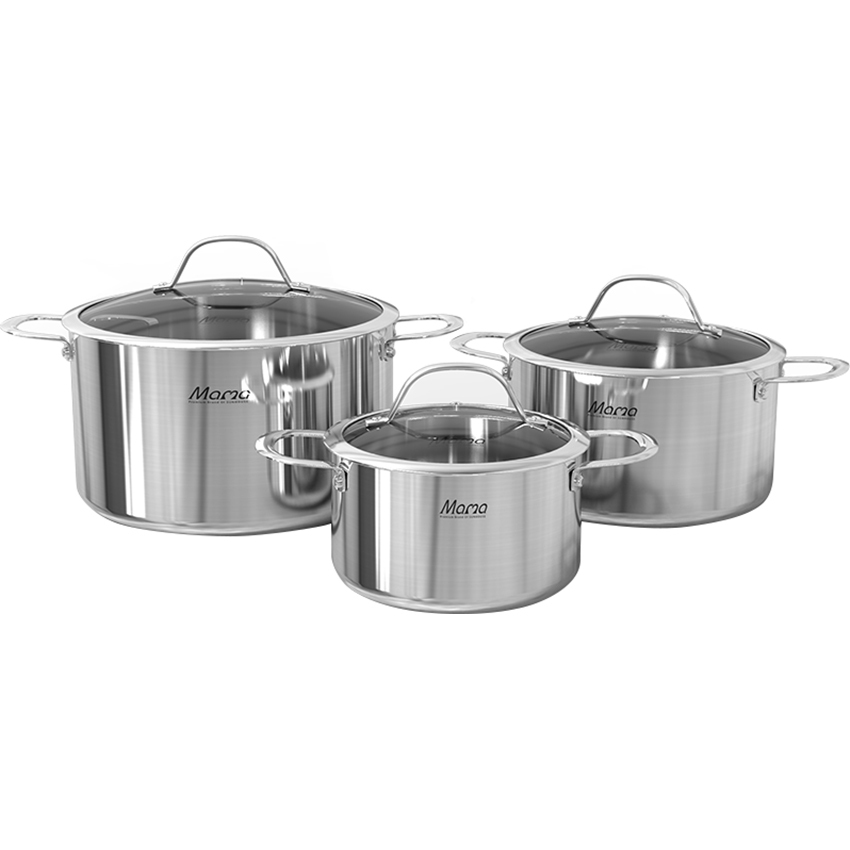 Bộ Nồi Inox Đa Lớp Sunhouse Shg701