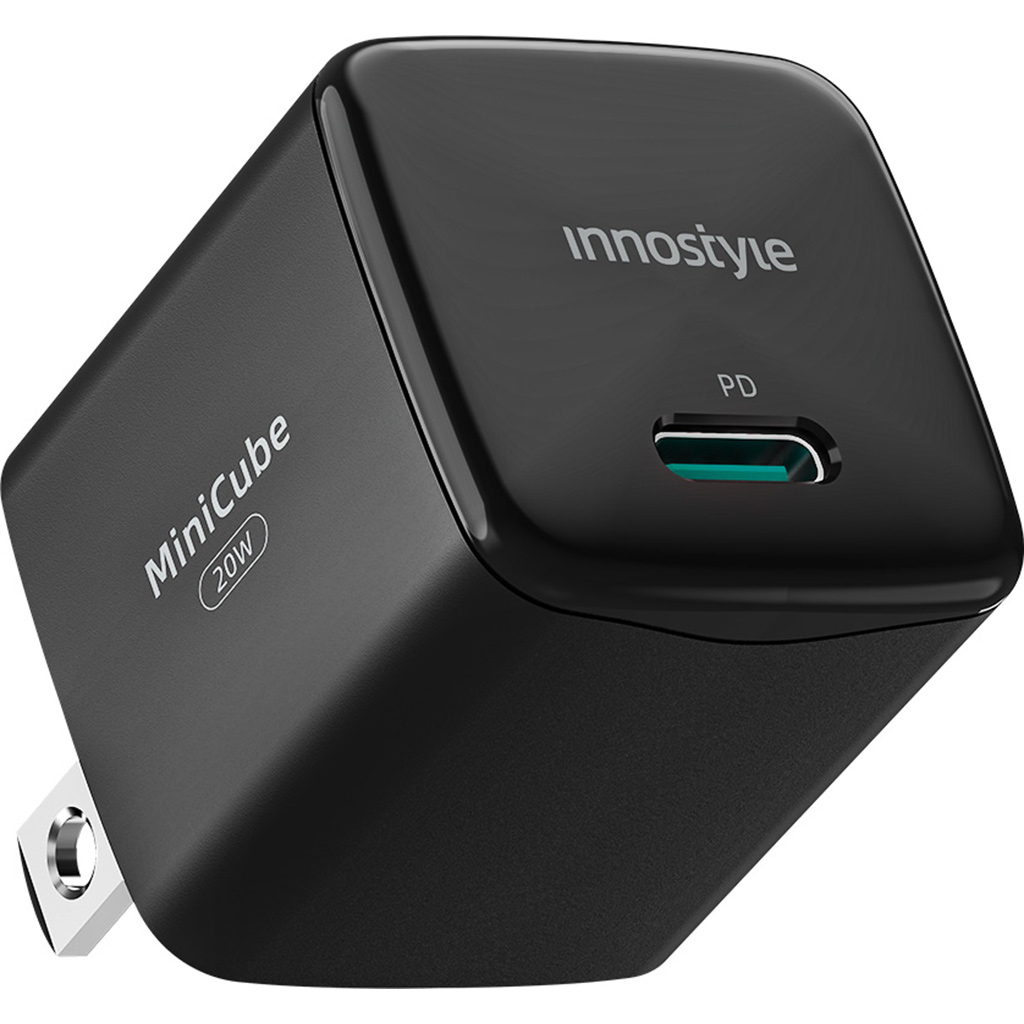 Củ sạc nhanh siêu nhỏ 20W Innostyle Ultra Minicube IMC20PD Đen