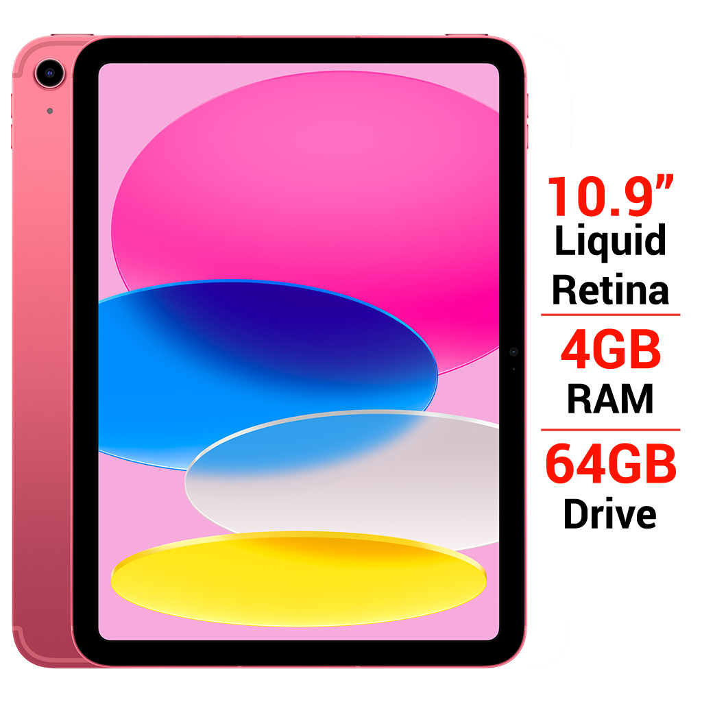 iPad Gen 10 Wifi Cellular 64GB 10.9 inch MQ6M3ZA/A Hồng (2022)