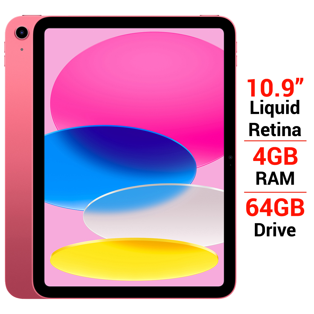 iPad Gen 10 Wifi 64GB 10.9 inch MPQ33ZA/A Hồng (2022)