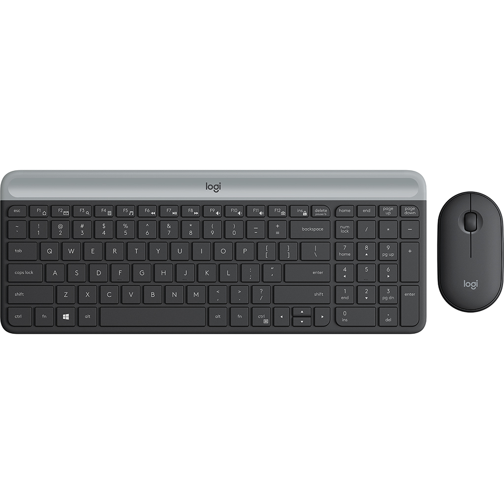 Bộ bàn phím chuột không dây Logitech MK470 Đen (920-009182)