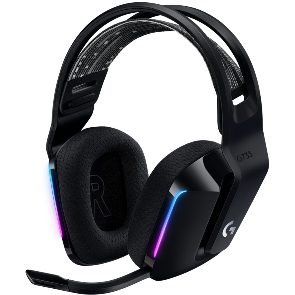 Tai nghe Logitech G733 LightSpeed Wireless Gaming Đen (981-000867)