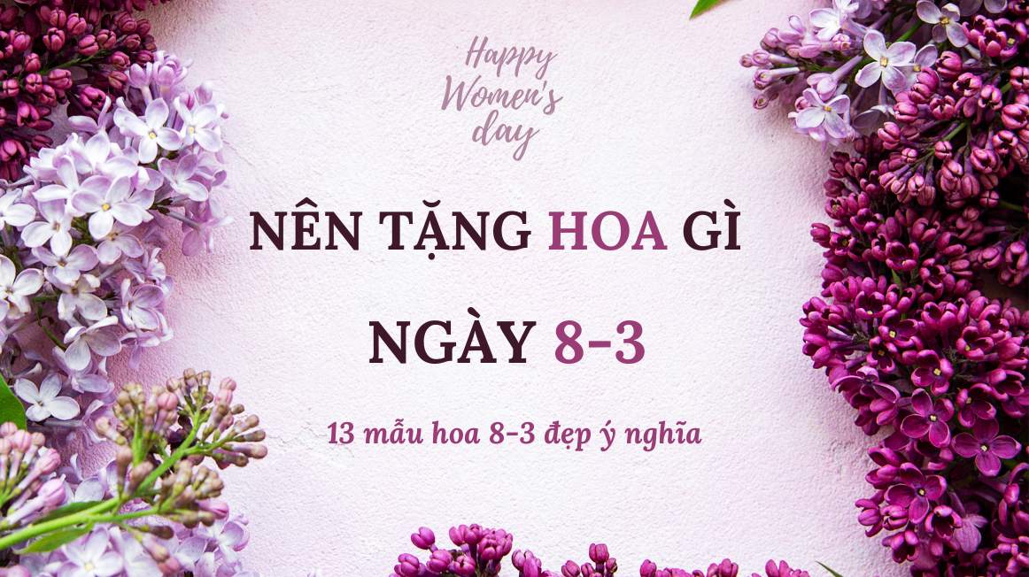 Nên tặng hoa gì ngày 8/3? 13 mẫu hoa 8/3 đẹp, ý nghĩa | Nguyễn Kim Blog