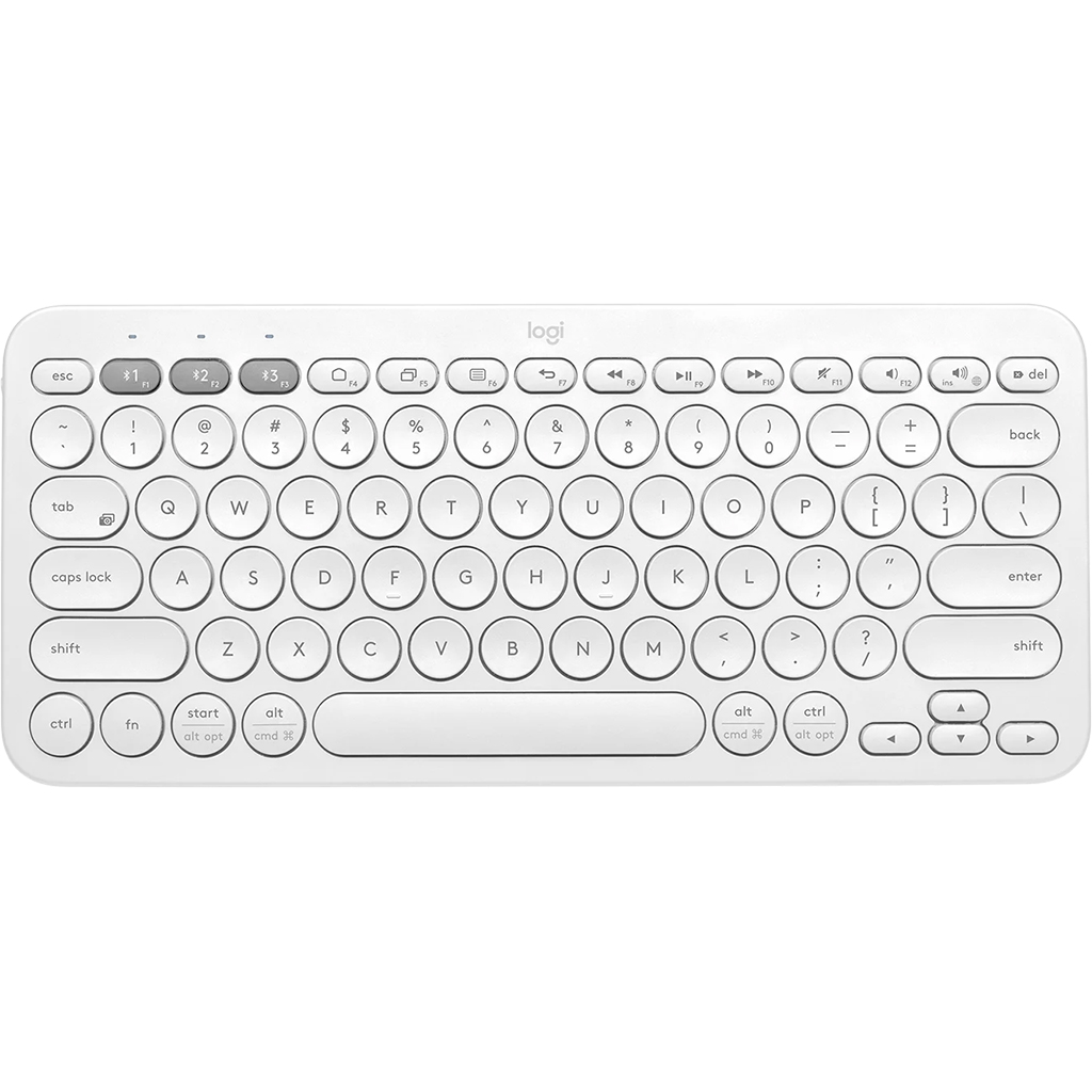 Bàn phím không dây Bluetooth Logitech K380 Trắng (920-009580)