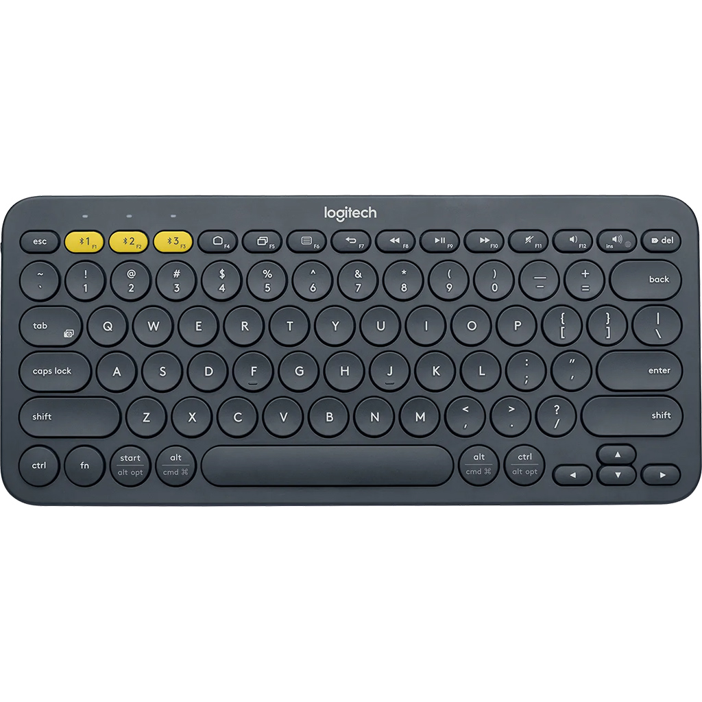 Bàn phím không dây Bluetooth Logitech K380 Xám Tối (920-007596)