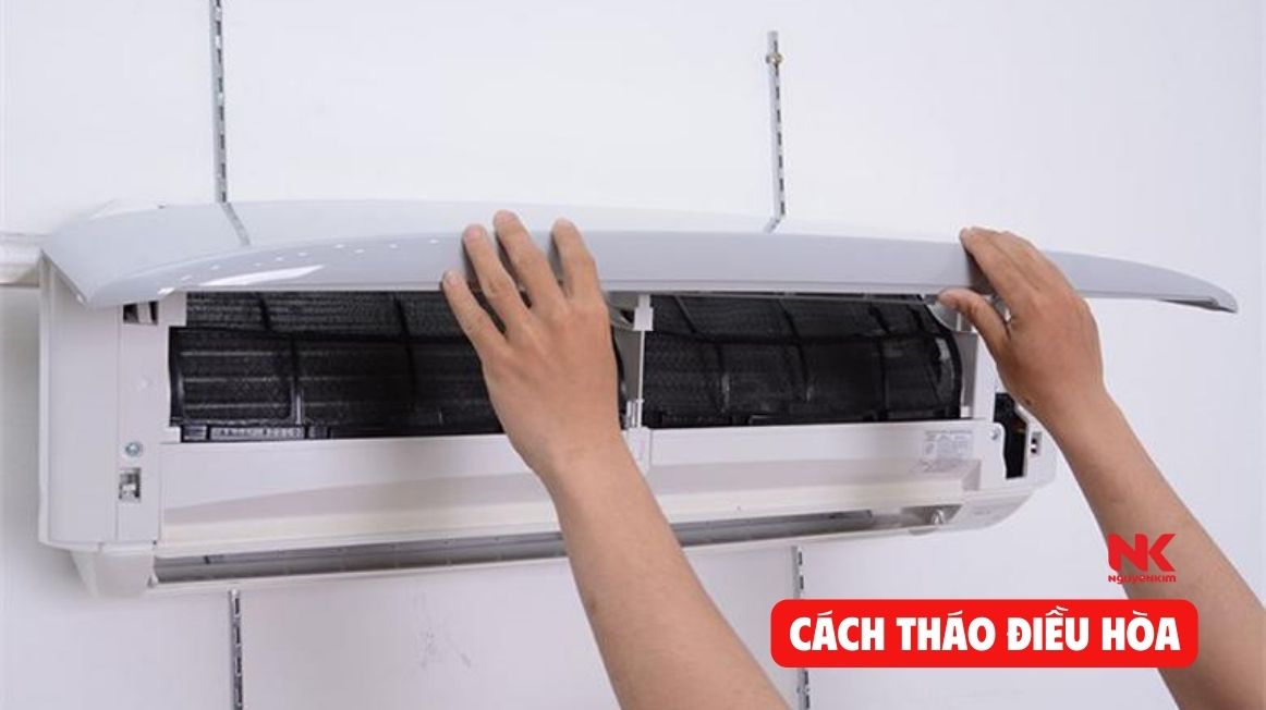 Bước cuối cùng trong quá trình tháo máy lạnh để vệ sinh là gì?
