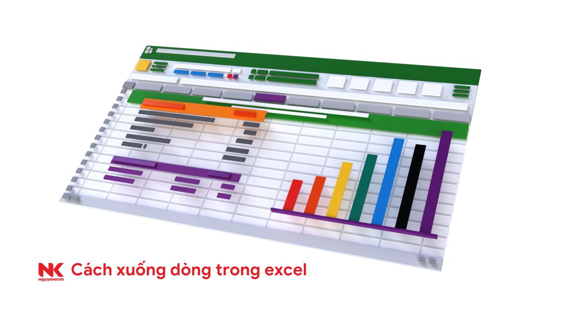 Bạn có thể dùng cách xuống dòng trong Excel để biểu diễn dữ liệu như thế nào?