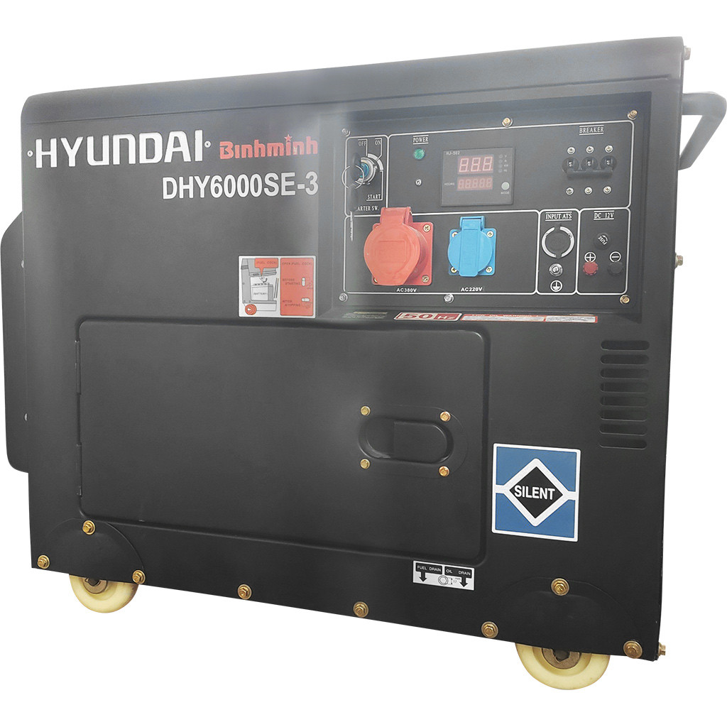 Máy phát điện Hyundai DHY6000SE-3