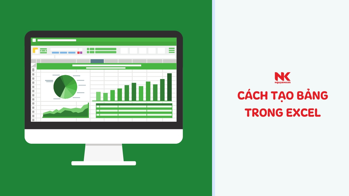 Cách tạo bảng trong Excel 2016 qua tổ hợp phím Ctrl + T / Ctrl + L?