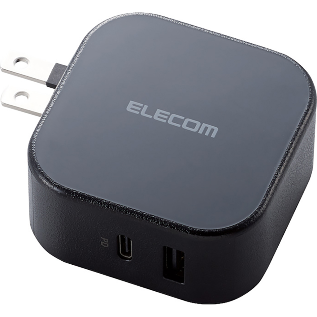 Củ sạc PD 2 cổng Type-C & USB-A Elecom MPA-ACCP20 Đen