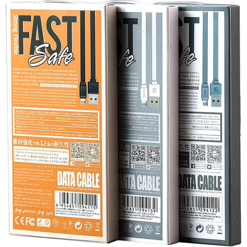 Cáp sạc Lightning Remax RC129i Đen Chính Hãng, Giá Rẻ | Nguyễn Kim