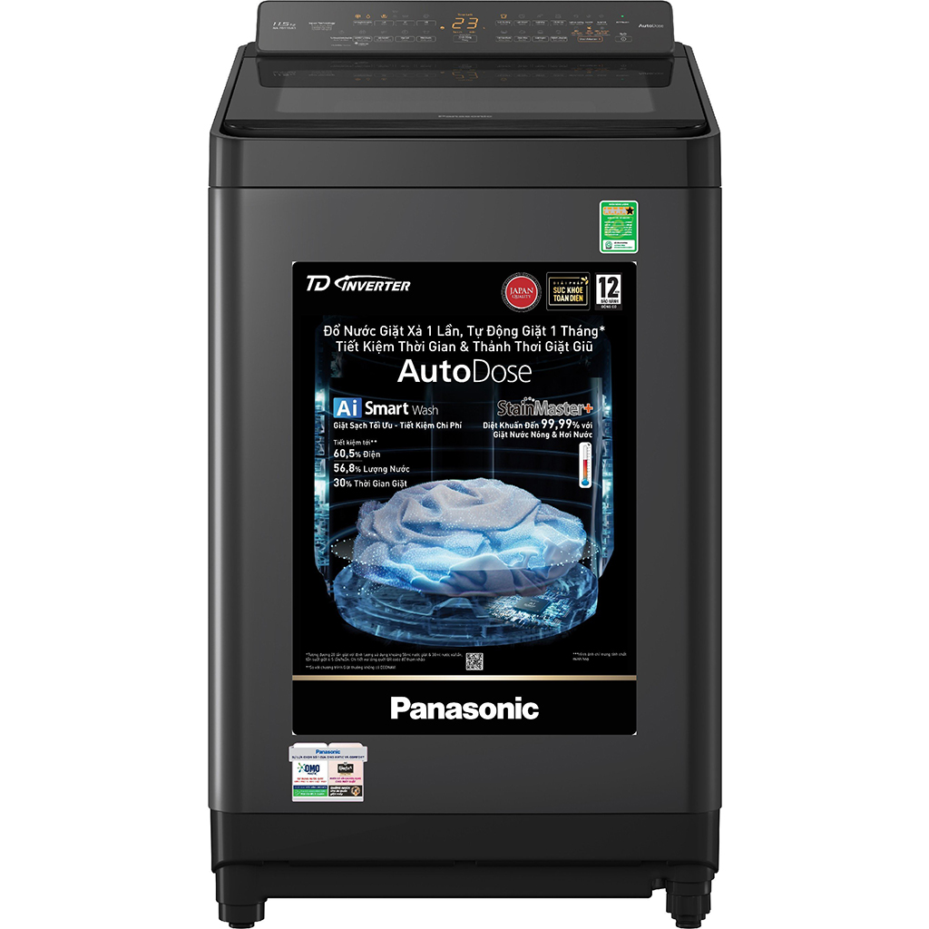 Máy Giặt Panasonic Inverter 11.5 Kg Na - Fd115W3Bv