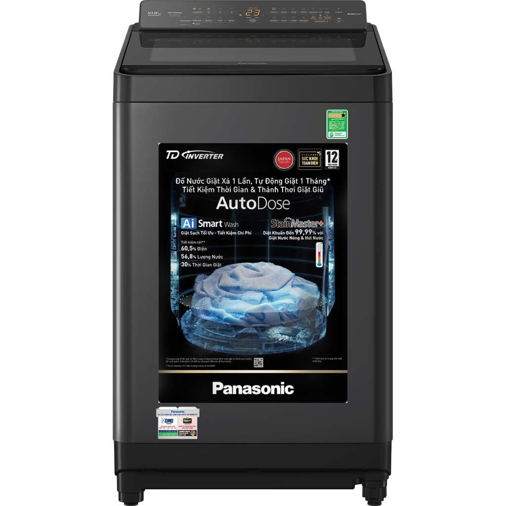 Máy Giặt Panasonic Inverter 10.5 Kg Na - Fd105W3Bv