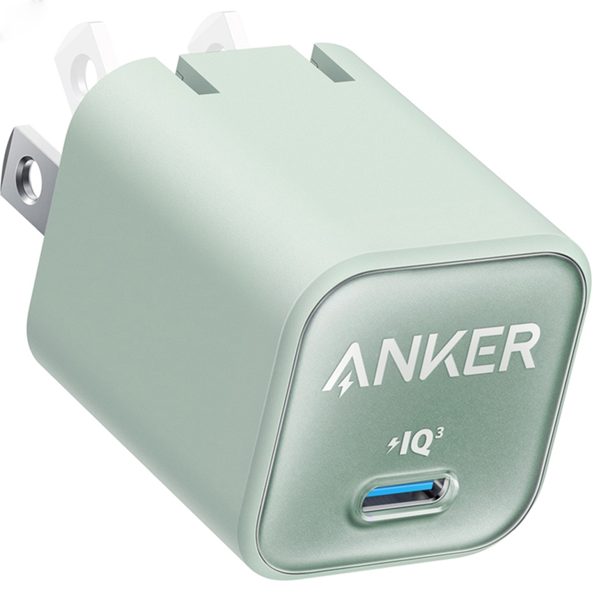 Củ sạc Anker 511 Nano 3 1C 30W A2147 Xanh Lá