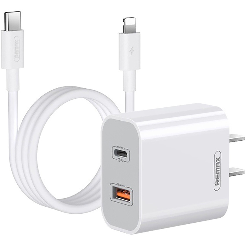 Combo Củ cáp sạc Type C to Lightning Remax RP-U68