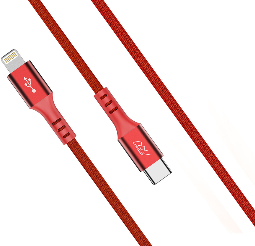 Cáp Innostyle Duraflex USB-C to Lightning D-ICL150 Đỏ