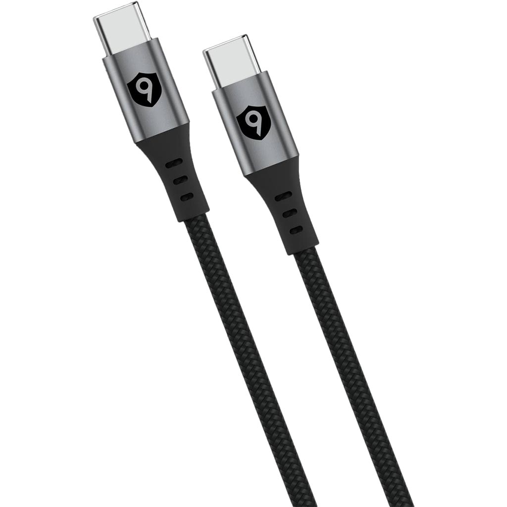 Cáp 9Fit USB-C to USB-C 1M 9FCA001B Đen