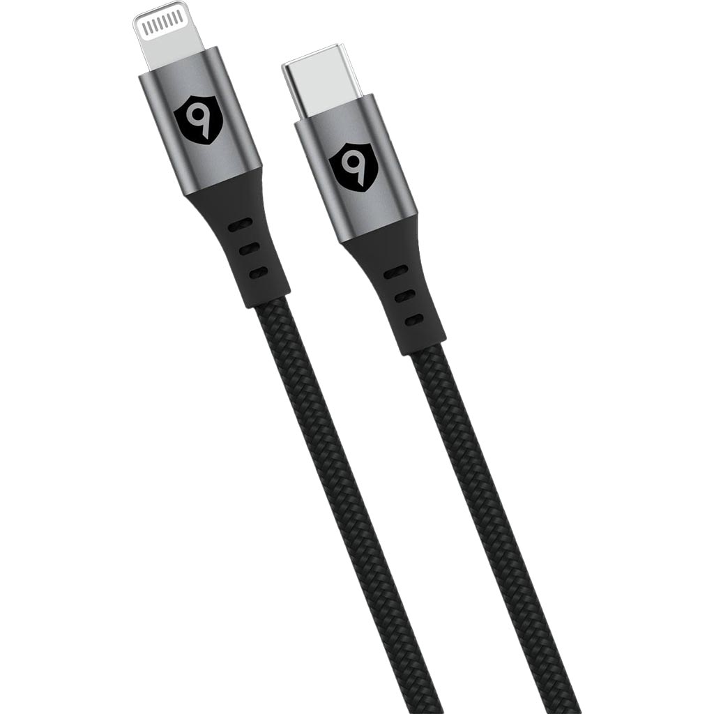 Cáp 9Fit USB-C to Lightning 1M 9FCA002B Đen