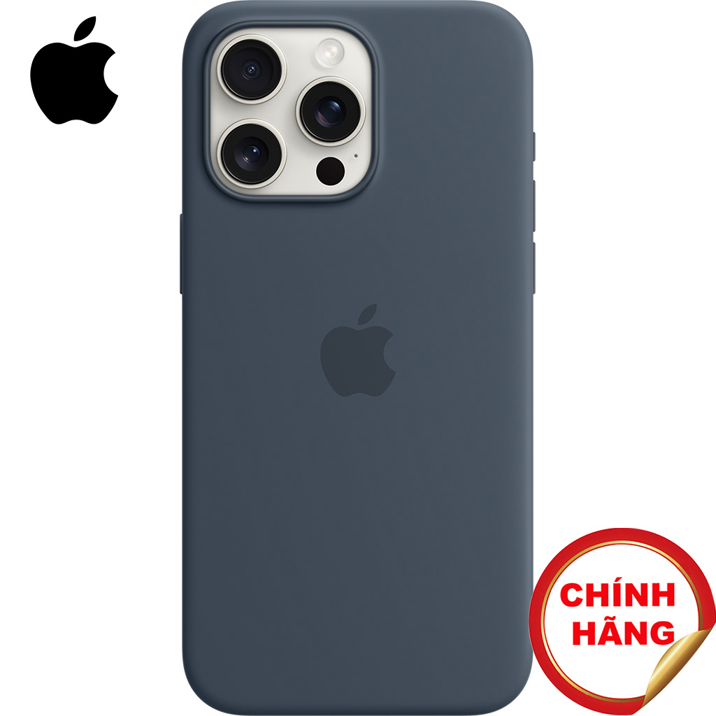Ốp Lưng Iphone 15 Pro Max Silicone Magsafe Xanh Giông Tố Mt1P3Fe/A
