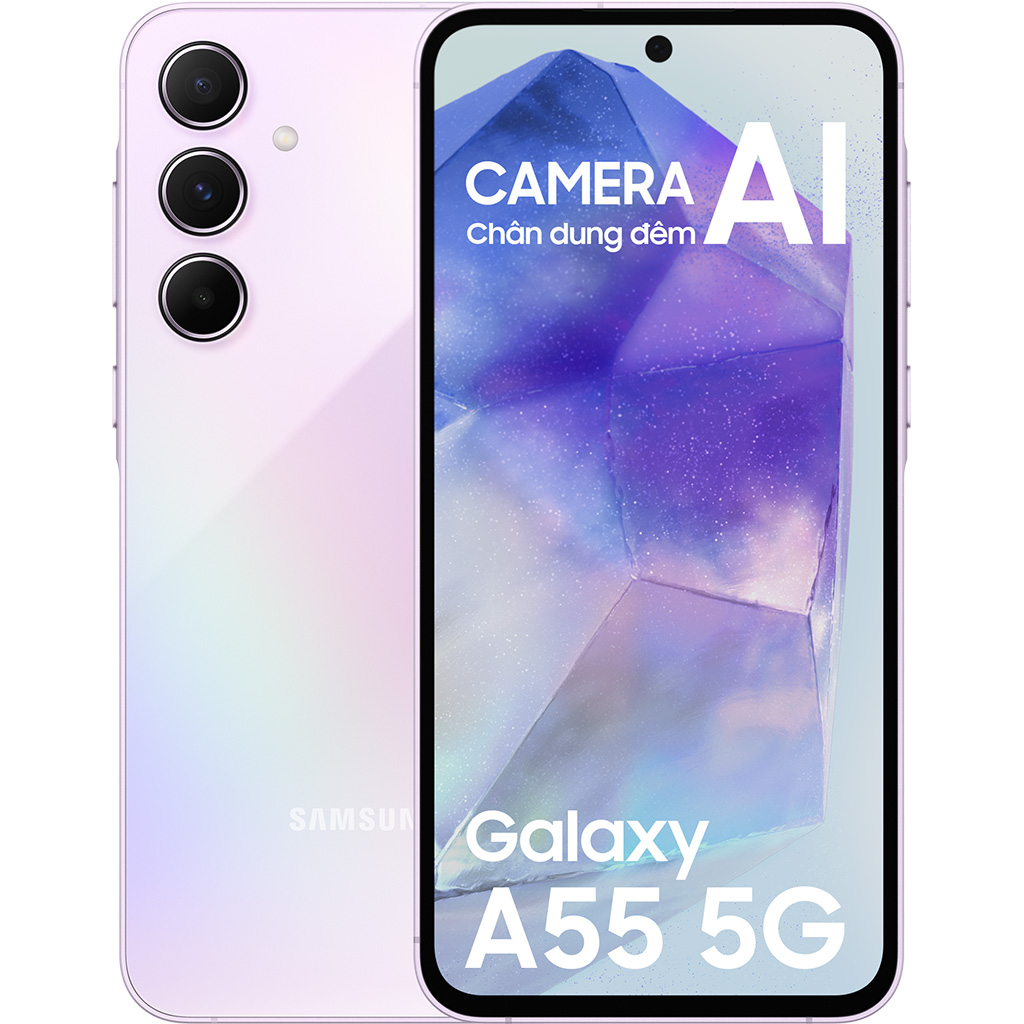 Điện thoại Samsung Galaxy A55 5G 8GB/128GB Tím nhạt