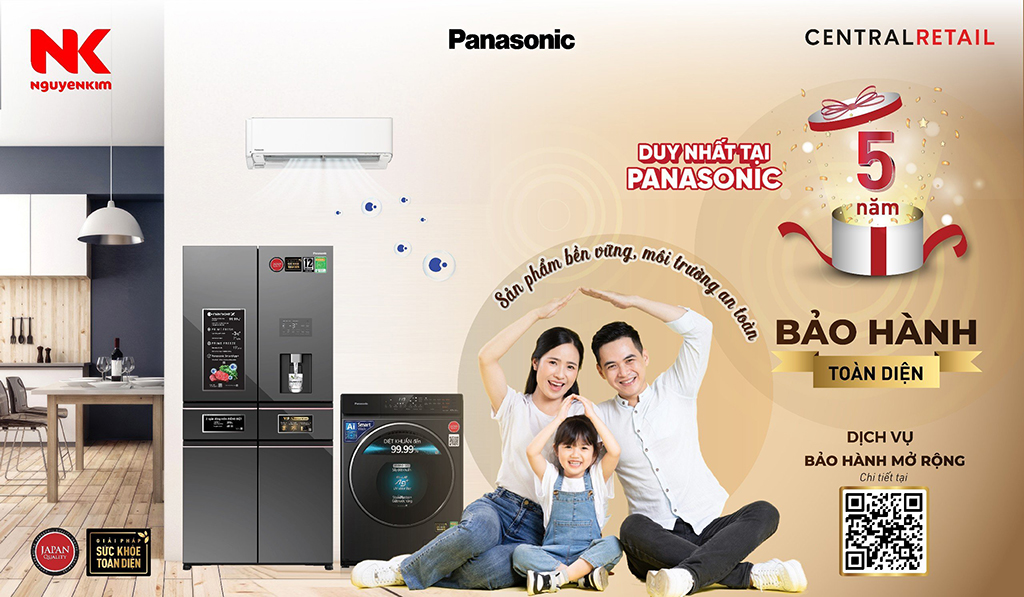 Gói bảo hành mở rộng 3 năm Tủ lạnh Panasonic ≤350L (EW-FR3-B350)