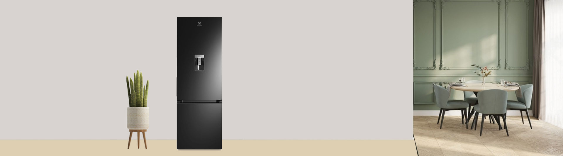 Tủ lạnh Electrolux Inverter 335 lít EBB3742M-H