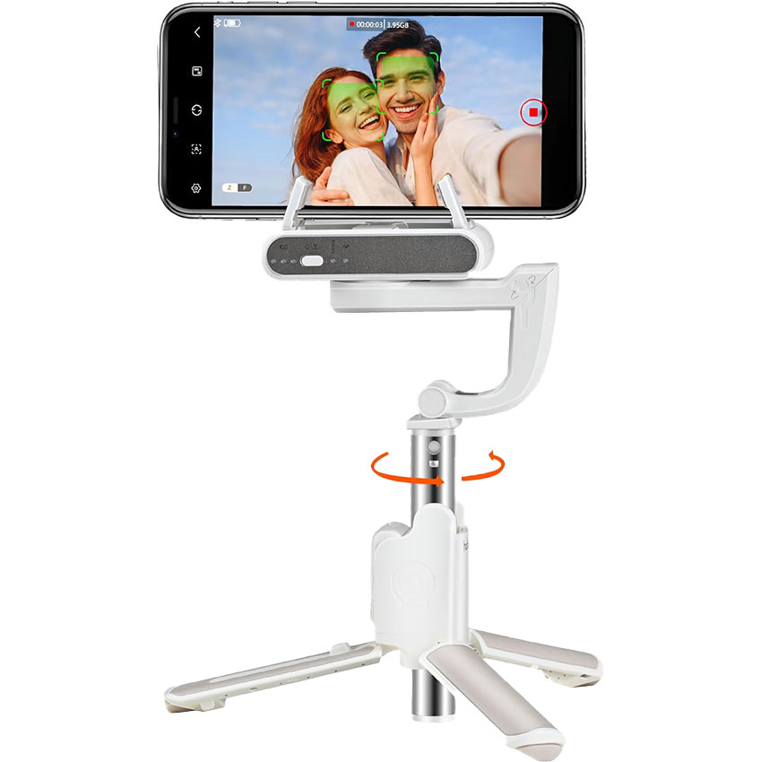 Gậy Selfie Đa Năng Cho Điện Thoại Hohem Isteady Q Trắng