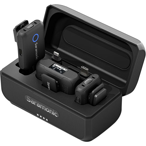 Micro Thu Âm Không Dây Saramonic Blink500 B2+ 4 In 1 (2Tx+Rx)