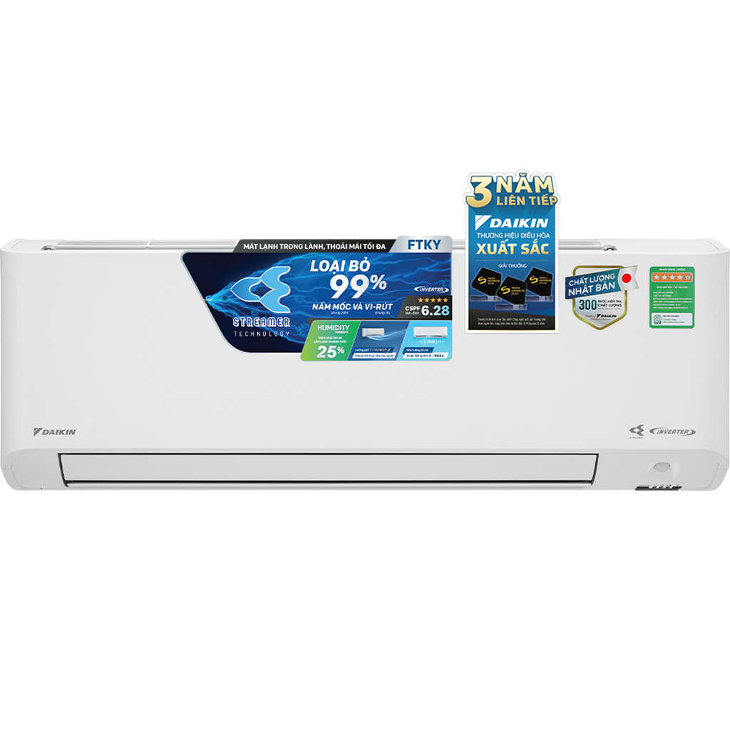 Máy Lạnh Daikin Inverter 1 Hp Ftky25Wmvmv