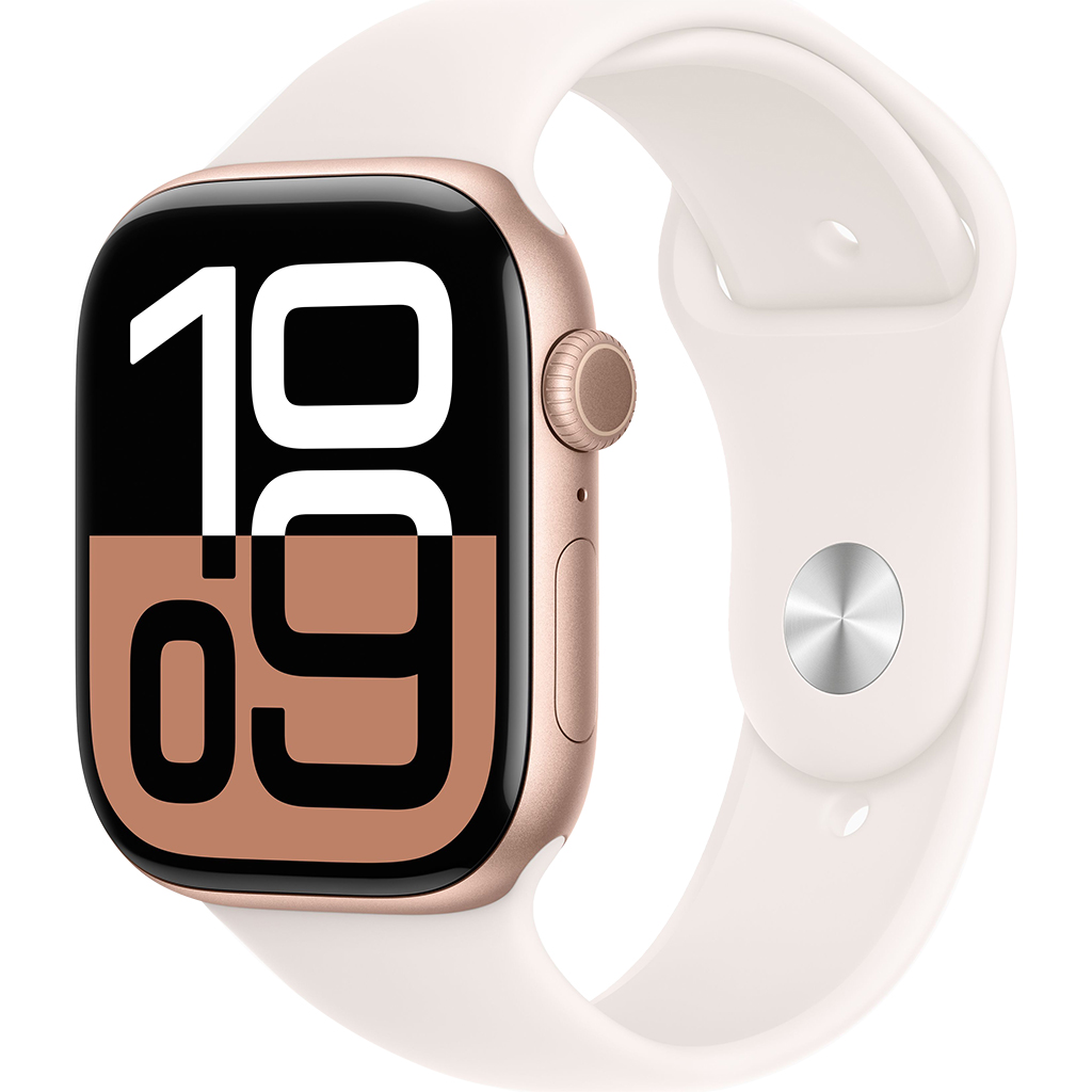 Apple Watch 10 GPS Cellular 42mm Rose Gold Aluminium Light Blush Sport Band M/L