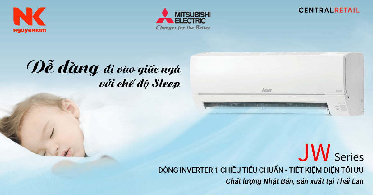 Bảng giá máy lạnh Mitsubishi 1 ngựa 2025 tại Nguyễn Kim