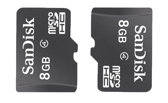 Thẻ nhớ Sandisk MicroSDHC4 8GB thiết kế nhỏ xinh