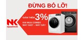 GIẢM THÊM 3% KHI MUA COMBO MÁY GIẶT – MÁY SẤY