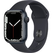 Apple Watch S7 GPS 41mm viền nhôm dây cao su Đen