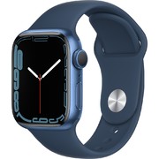 Apple Watch S7 GPS 41mm viền nhôm dây cao su Xanh dương