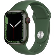 Apple Watch S7 LTE 41mm viền nhôm dây cao su Xanh lá