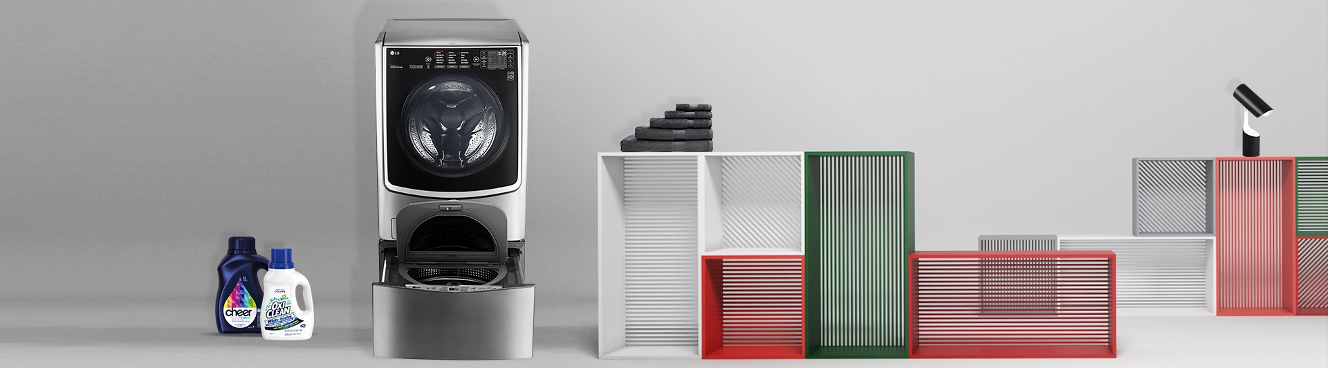 MÁY GIẶT LỒNG ĐÔI LG TWINWASH 19 KG F2719SVBVB