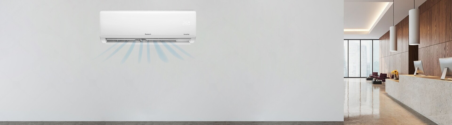 Máy lạnh Reetech Inverter 2.5 HP RTV24-TC-BI