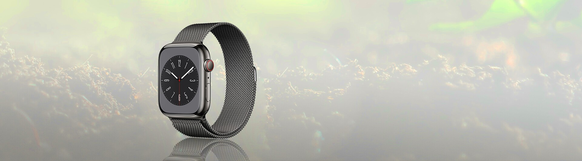 Apple Watch S8 LTE 41mm viền thép dây thép Graphite MNJM3VN/A