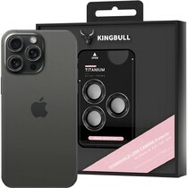 Kính cường lực Mipow Kingbull Lens Camera Protector cho Iphone 16 Pro/Promax Đen