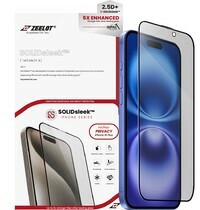 Miếng dán cường lực chống nhìn trộm Zeelot (2.5D+) Solidsleek Iphone 16 Plus
