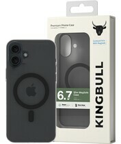 Ốp lưng Mipow Premium Slim Case cho iPhone 16 Plus Black Matt + Black Magsafe