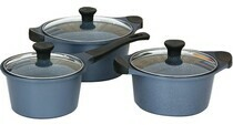 Bộ 3 nồi đúc vân đá xanh Supor Durarock H23102-T1 đường kính 18, 20, 24 cm