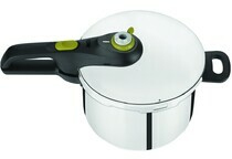 Nồi áp suất inox cao cấp 6 lít Tefal Secure Trendy P2580702 có khay hấp