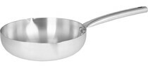 Chảo inox 3 lớp nguyên khối miệng rót Green Cook 20cm GCP254-20IH
