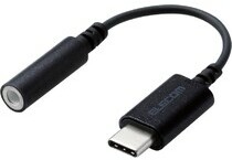 CÁP CHUYỂN TYPE-C QUA JACK 3.5MM ELECOM AD-C35DSBK