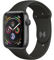 APPLE WATCH SERIES 4 40MM SPACE GREY - BLACK SPORT BAND