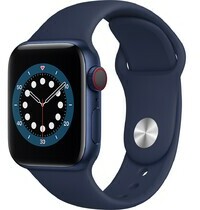 Apple Watch S6 LTE 40mm vỏ nhôm dây cao su Xanh